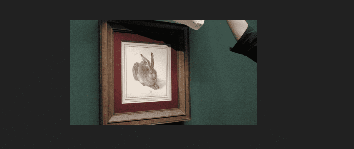 Für die Dürer-Ausstellung in der Albertina wird der „Feldhase“ aus dem Hochsicherheitsdepot geholt. (Foto: Fabian Nitschmann/dpa)