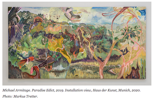 Michael Armitage: Paradise edict, Installation view